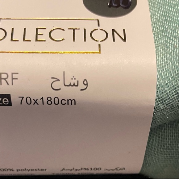 Mint green scarf/wrap - Picture 2 of 4